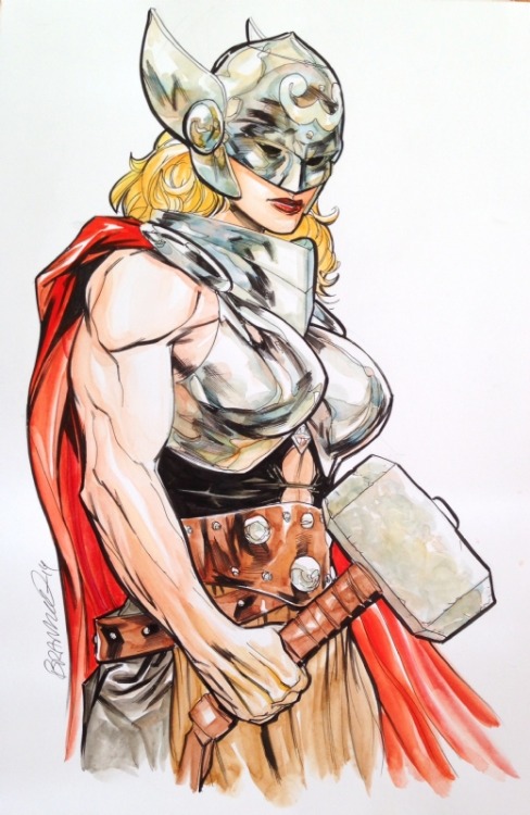 comicbookwomen:  Thor by Brandon Peterson 