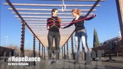 hera-delgado: RopeDance in Public: Vallecas  This is my first
