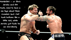 wrestlingssexconfessions:  PUNKICHO — or Chris Jericho and