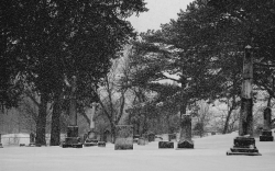 : Snowfall At The Cemetery | GarettPhotography