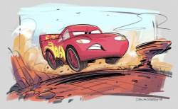 drawandestroy:Drew a determined Lightning McQueen for my little