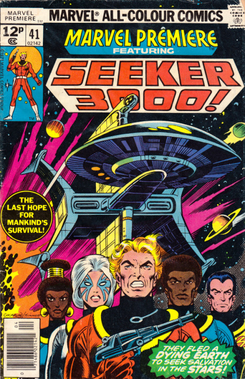 Marvel Premiere featuring Seeker 3000, No. 41 (Marvel Comics, 1978). Cover art by Dave Cockrum.