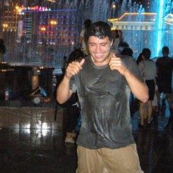 Throwback. Running through the sprinklers in northern china.