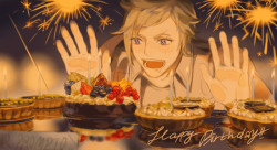 sayuyuu:    Happy Birthday Prompto! Eat all the cake you want