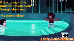 little-su-things:  Little SU Things #7: Ruby going in the pool