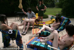 michaelrmasterson:  Caught sunbathing topless with her friends,