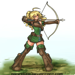 Silly Quicky - Elven Archer by RoninDude 