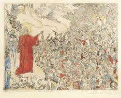 beautiful-belgium:James Ensor - La multiplication des poissons (1891)