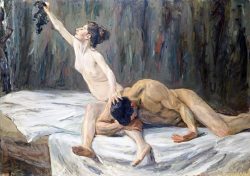 artiebagagli:Max Liebermann - Sampson and Delilah (1902)