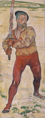   Ferdinand Hodler  Wounded warrior with Flamberge (Verwundeter