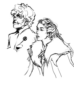 Extremely excited for tonight’s episode (Tyrion and Sansa sketches