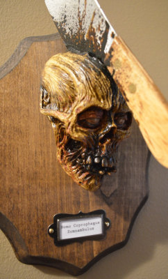 horroroftruant:   This Zombie Trophy Head Wall Mount Taxidermy