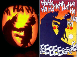 daily-superheroes:  My friend’s awesome pumpkin homage to a