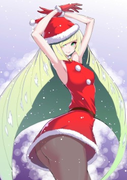 pokegirls-rule34:  Merry Christmas wishes you Lusamine