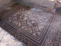 via-appia: Mosaic from the ancient town of Cástulo in modern