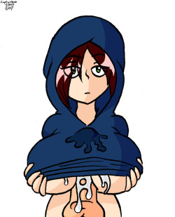Underhoodie Paizuri. Also, I tried something new with the hair