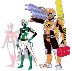 sarraceniarts: New toku hero allies for Rescue Knight. They