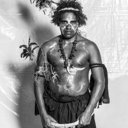   New Caledonian man, photographed at the Festival de las Artes