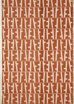 design-is-fine:  Angelo Testa, textile Stilts, 1951. Cotton,