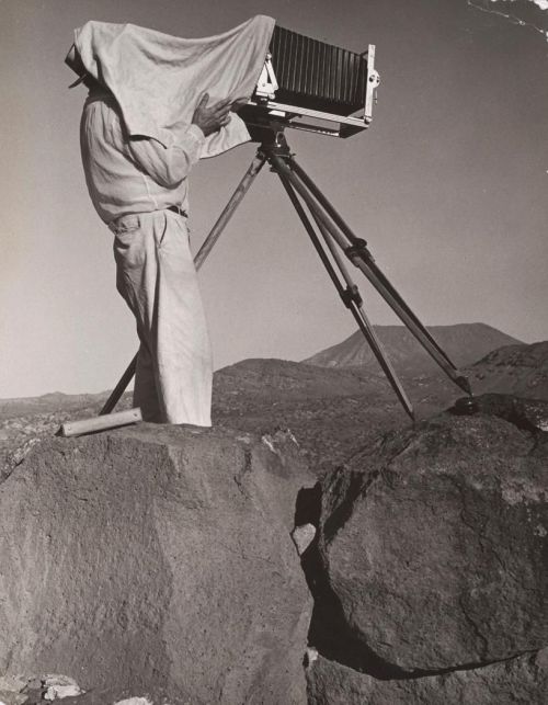 inneroptics:    Ansel Adams  with His Camera    