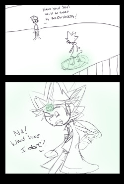 kamysketchstuff:Alternate Scene from Yugioh Season 4 Sketch WIPSeason