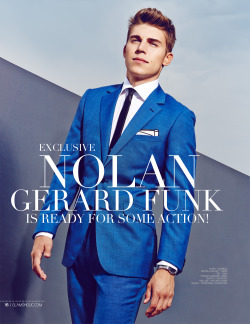 fashionfictional:  Nolan Gerard Funk, Glamoholic Magazine 