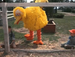 fakehistory:Emu mocks two Australian POWs - Emu War (1934) *colorized*