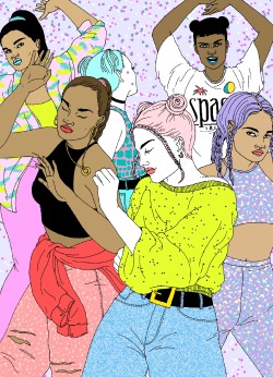 lauracallaghanillustration:  1990’s rave for Riposte *party