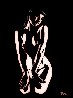 sir-render: Bettie Page. Art by Sir-Render.tumblr.com 