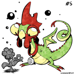 goodbadartist: Day 5 - Pet Basilisk X3