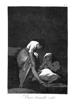 artist-goya: She is well pulled down, 1799, Francisco GoyaSize: