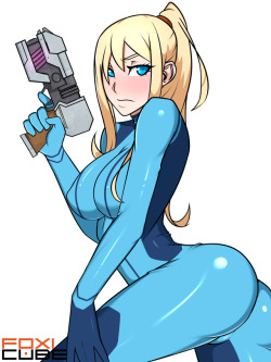 ninsegado91: foxicube:  Samus / Metroid  I wanted to draw her