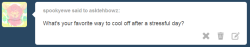 asktehbowz:  ITS NOT REALLY COOLING OFF PER SE BUT…AFTER A