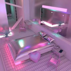 househunting:  *~holographic neon late night dream home inspo~*