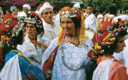 morobook:Morocco.Marrakech.Portrait of a woman wearing ceremonial