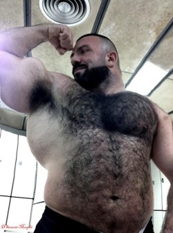 Handsome, hairy, sexy and some awesome muscles and great pecs