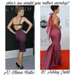 d-y-l-d-o-m:  celebwhowouldurather:  Who’s ass would you rather