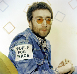 soundsof71:  John Lennon, backstage on Top of the Pops, February