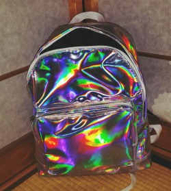 psychicdisco:  My beauty hologram bag #kaban 