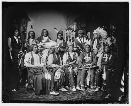 blondebrainpower:Lakota delegation at the White House; Red Cloud