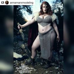 #Repost @annamarxmodeling ・・・ POWER is #power! Red Sonja