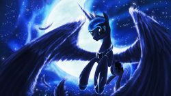 equestrian-pony-blog:  Princess of The Night by Zolombo  So pretty~