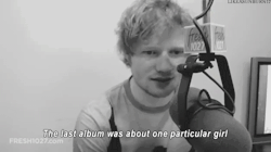 sheeran-is-a-hobbit:  Ed Sheeran talking about his albums (X)