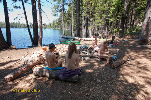 naked-club:  Camping with the Naked Club We’ll be doing more camping this summer in California and Ontario, join us!  .