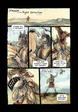furrr166:  Steppe in the right direction (colored)  Comic by