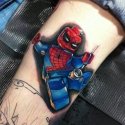 roughcutpaper:  Lego Tattoo One: Super Heroes