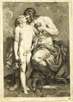 Zeus and Ganymede. Wilhelm Bottner. 1790-1800.