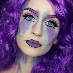 makeuphall:  Watercolor Girl 🎨 by IG: kaylahagey 