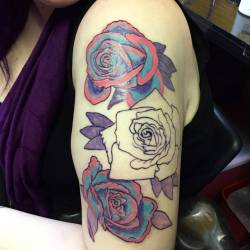 Filled in some color on my lady’s flowers.  Thank you.