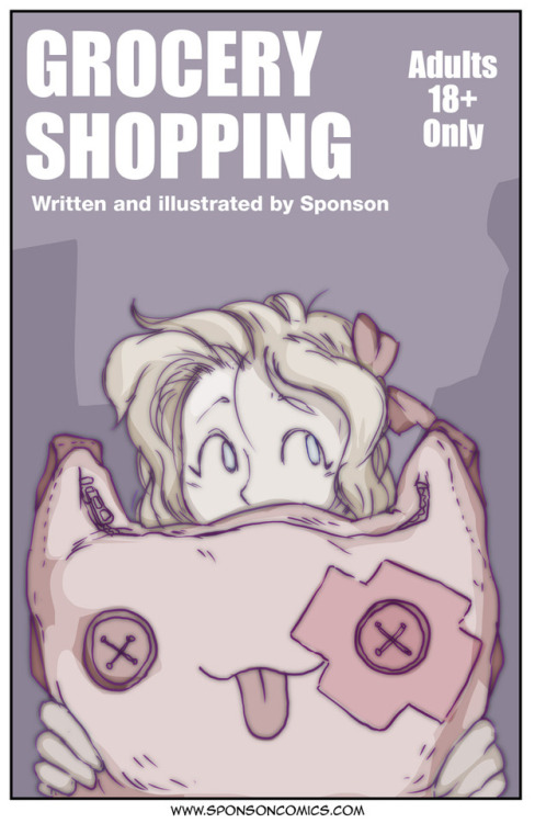 pwcsponson: Grocery Shopping is a go! Grocery Shopping is a comic about a young woman who heckles an unsuspecting cashier into giving more than a discount when she can’t pay the total.​ 15 pages black and white, featuring cumflation, huge breasts,